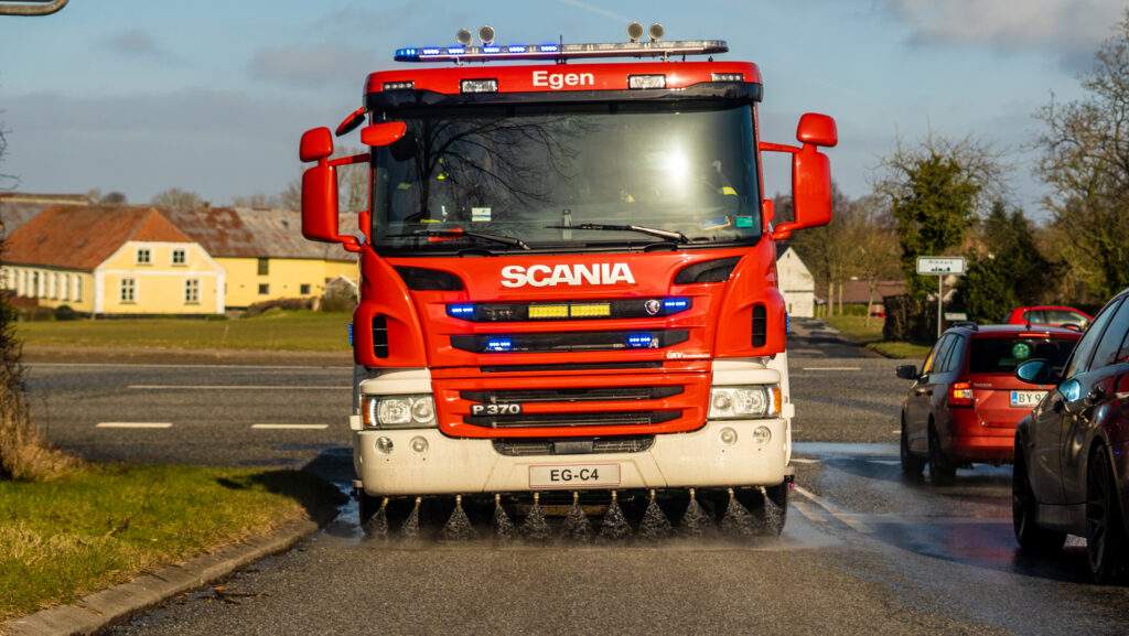 Brand i villa