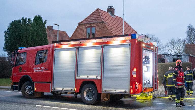 Gråsten Frivillige Brandværn rykkede ud