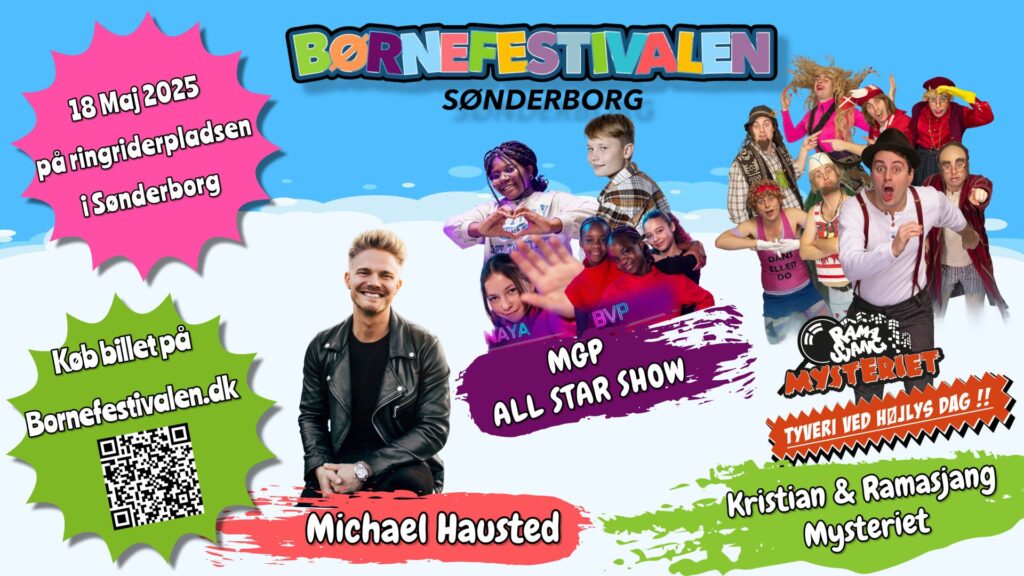 Klar til sjov – Børnefestivalen Sønderborg er tilbage nu på søndag!