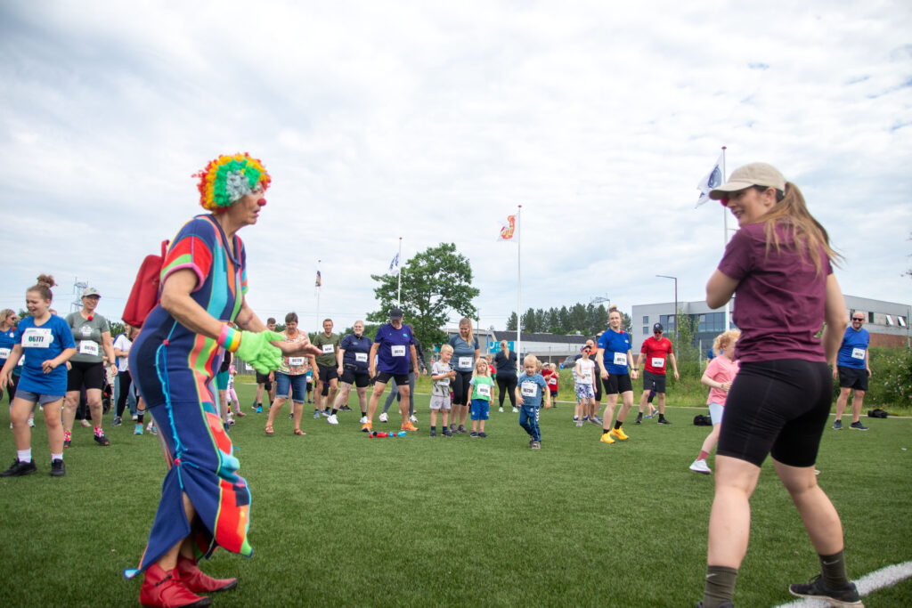 Klovneløbet er for alle der kan kravle, gå, rulle eller løbe