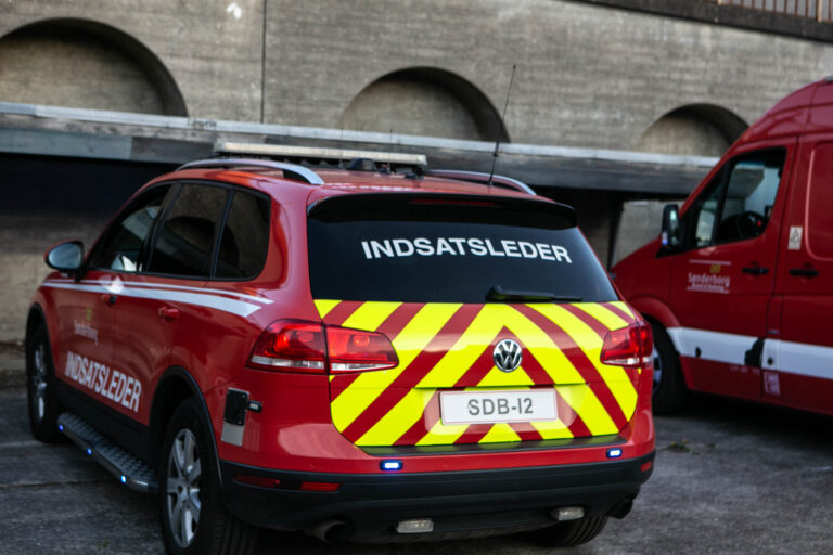 Brandmænd kørte en tur i Netto