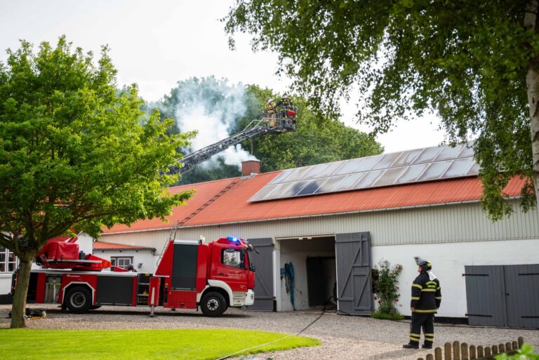 Brand i skorstenen
