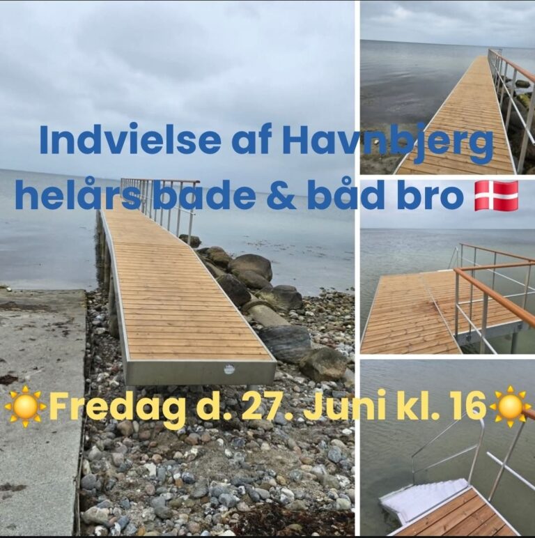 I dag indvies bade- og bådebroen ved Havnbjerg Strand