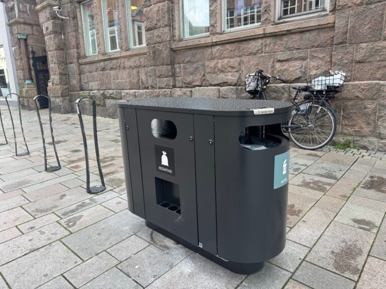 Nu kan man sortere affald i det offentlige rum i Sønderborg midtby
