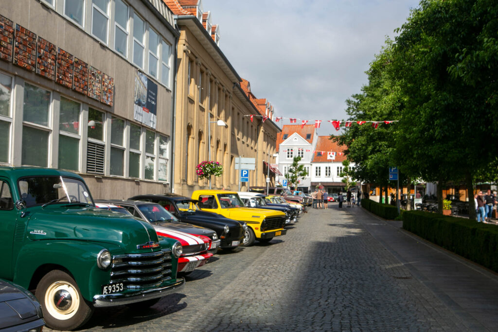 Veteranbilerne har indtaget bymidten