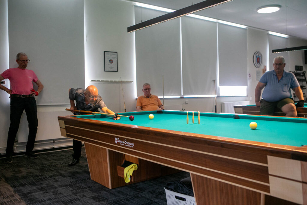 En hel dag med billard-undervisning