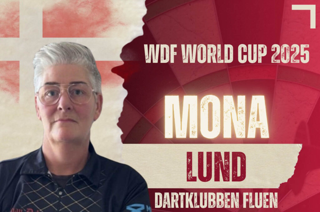 Mona Lund fra Dartklubben Fluen med på landsholdet