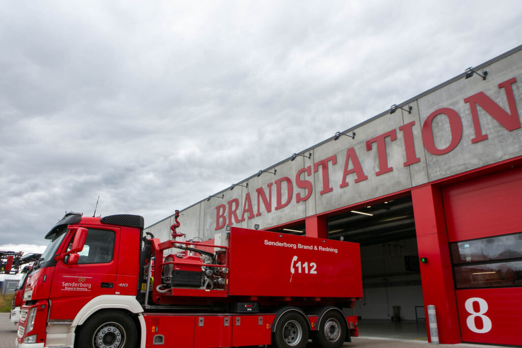 Brand i en træknuser