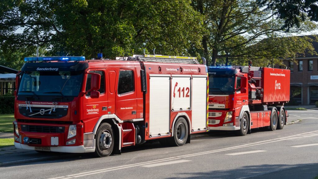 Brandfolkene kørte lige fra en brand til den næste
