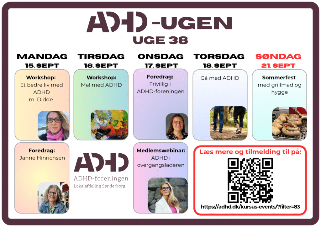 ADHD-foreningen i Sønderborg markerer ADHD-Ugen