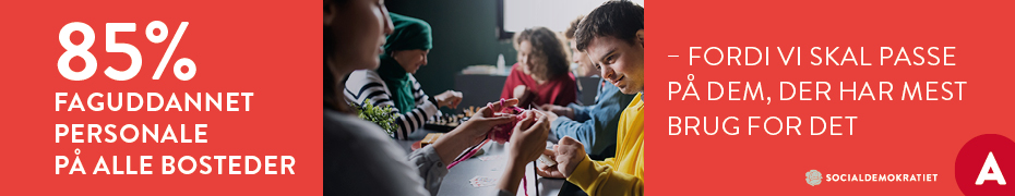 Politisk annonce – Socialdemokratiet