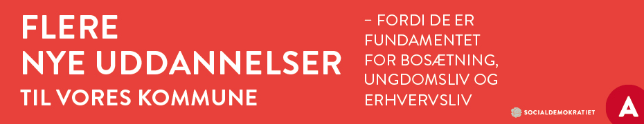 Politisk annonce – Socialdemokratiet