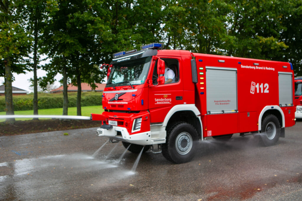 Rykkede ud til brand i en skorsten