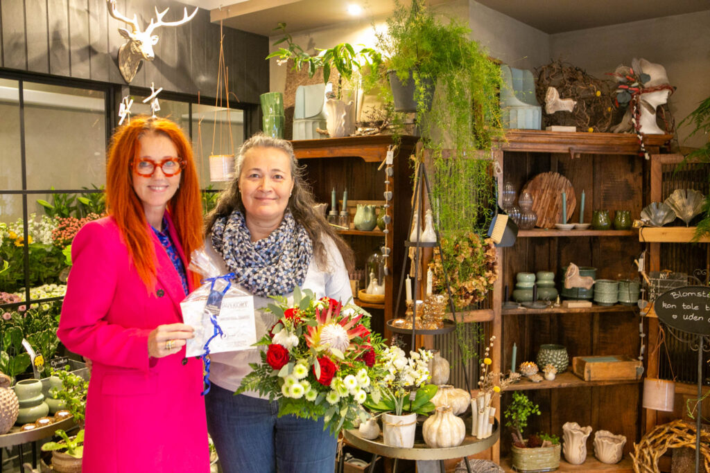 Flot brudebuket med i Lena Krag Schmidts Knæk Cancer-auktion