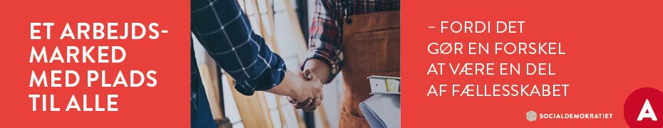 Politisk annonce – Socialdemokratiet