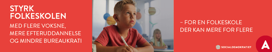 Politisk annonce – Socialdemokratiet