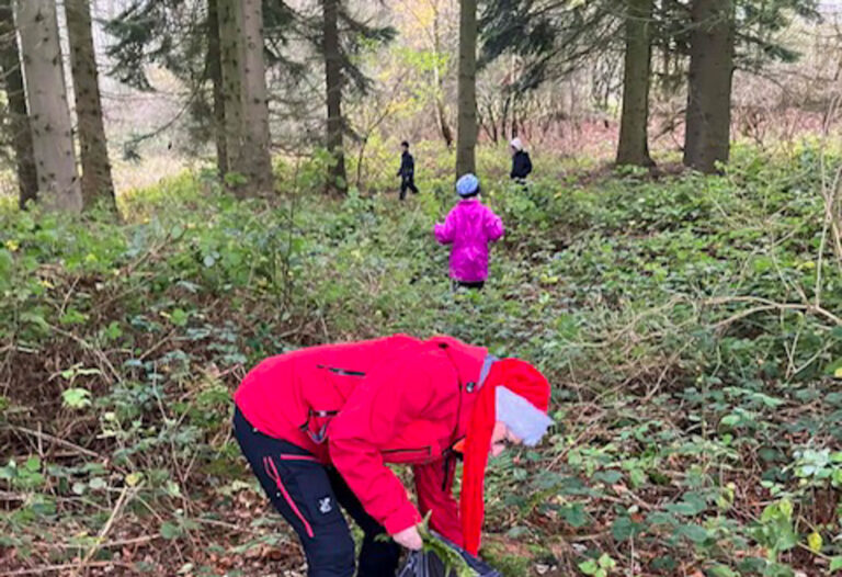 Red Barnet havde julehygge i skoven
