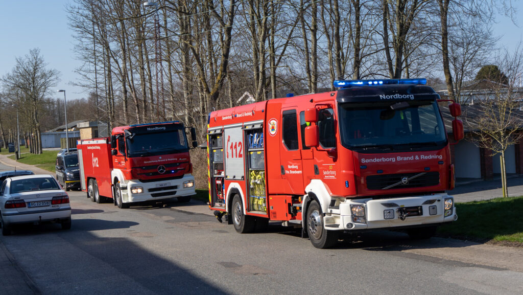 Brand i bil ved Kvickly Nordborg