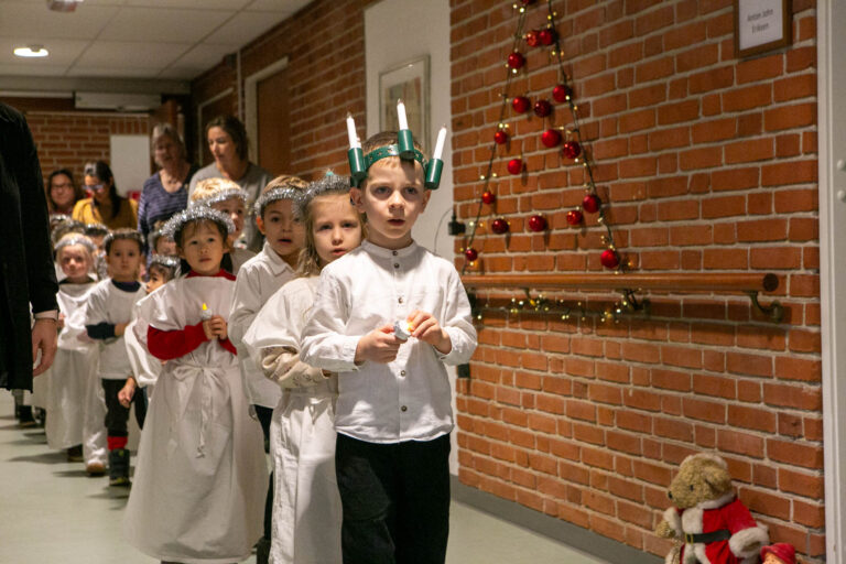 Lucia-optog på plejecentret