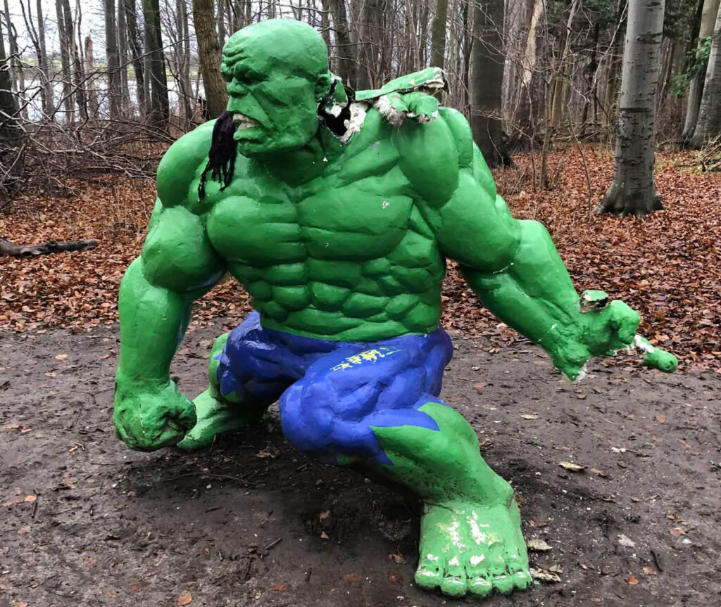 Hulk blev ramt af hærværk