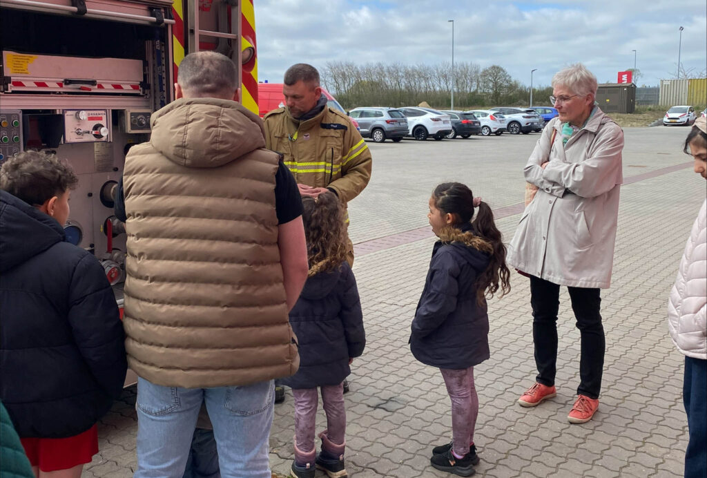 Red Barnet-klub besøgte Sønderborgs brandstation
