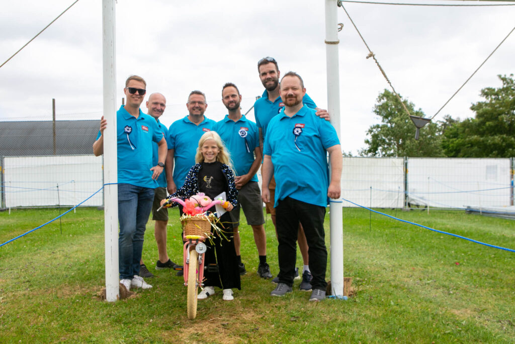 Agnes havde den flottest pyntede cykel