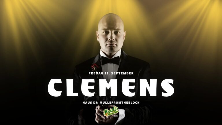 Clemens går på scenen i Heidi’s BierBar