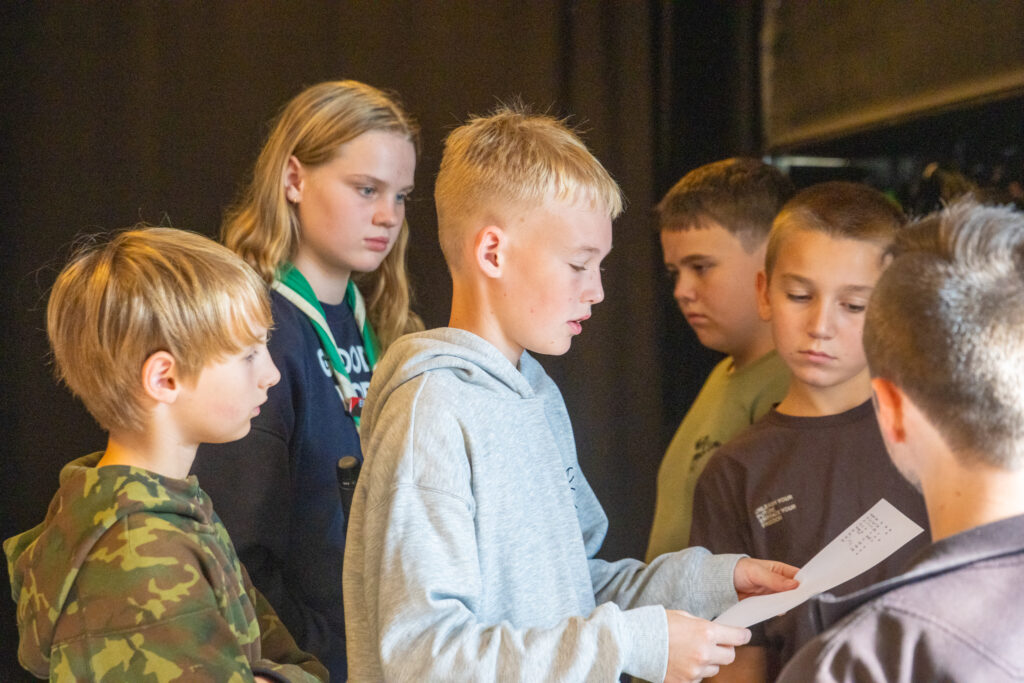 Skoleelever lærte at sætte scenen til en koncert