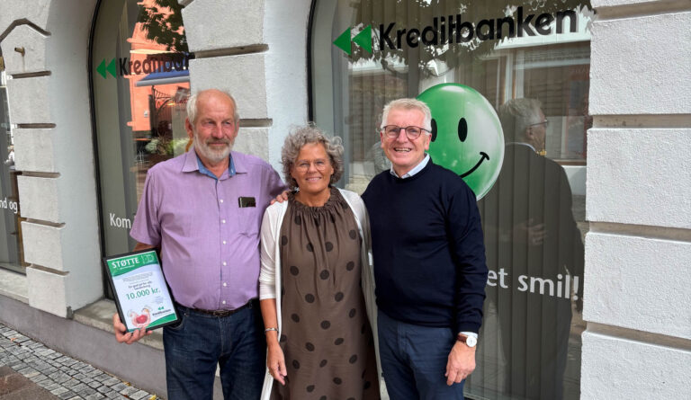Kreditbanken støtter En god Jul for Alle med 10.000 kroner
