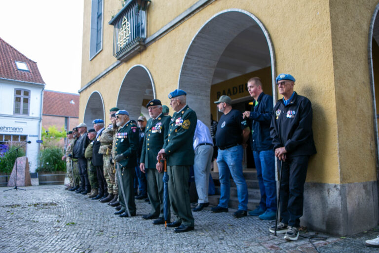 Sønderborgs veteraner blev anerkendt ved Flagdagen